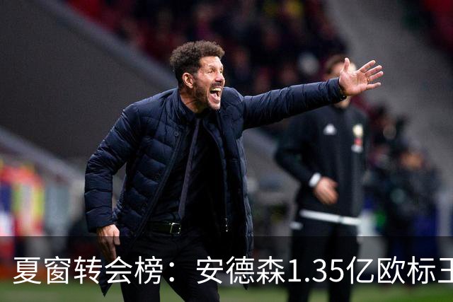 夏窗转会榜：安德森1.35亿欧标王 5000万欧+交易已11笔